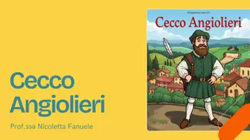 anteprima - Presentazioni / Lavagne - Cecco Angiolieri e la sua poesia: presentazione - Pagina di copertina