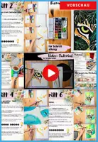 Vorschau - Mal- und Bastelvorlagen - Kunst Sommer – Tiere im Dschungel | Aquarell Kunstprojekt & Ausmalbilder für Grundschule & Sekundarstufe - Seite 1