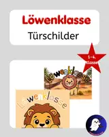Vorschau - Poster - Türschild Löwenklasse Grundschule - Deckblatt