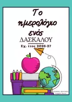 Προεπισκόπηση - Πλάνο μαθήματος / Υλικό για τον εκπαιδευτικό - Το ημερολόγιο ενός δασκάλου - Εξώφυλλο