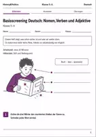 Vorschau - Arbeitsblätter - Basisscreening-Bundle Deutsch Klasse 5–6 - Seite 1