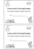 Vorschau - Arbeitsblätter - Schwungübungen Deutsch Schreiben Klasse 1 ⎪Grafomotorik ⎪ Teil 1 - Seite 2