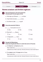Vorschau - Arbeitsblätter - Basisscreening Pronomen, Artikel und Präpositionen Klasse 5–6 - Seite 3