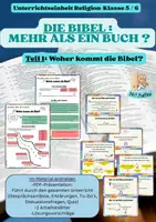 Vorschau - Arbeitsblätter - Materialpaket "Die Bibel-Mehr als ein Buch?" (Klasse 5/6) - Seite 1