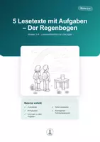 Vorschau - Arbeitsblätter - Der Regenbogen – 5 Lesetexte mit Aufgaben & Lösungen | Klasse 3–4 - Deckblatt