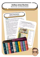 Vorschau - Arbeitsblätter - Aufbau eines Buches - Merkmale und Bestandteile - Deckblatt