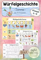Vorschau - Spiele - Würfelgeschichte: Sommer (Kl.1-4) - Deckblatt