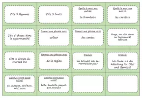 Vorschau - Arbeitsblätter - Brettspiel Französisch au supermarché - Seite 2