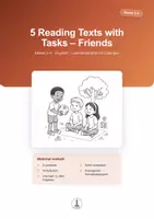 Vorschau - Arbeitsblätter - Friends – 5 englische Lesetexte mit Aufgaben & Lösungen | Klasse 3–4 - Deckblatt
