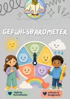 Vorschau - Mal- und Bastelvorlagen - Schulstart Klasse 1–4 | Gefühlsbarometer - Deckblatt