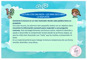 Vista previa - Hojas de trabajo - Lectura con una meta. Lee para descubrir la respuesta. - página 1