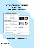Vorschau - Arbeitsblätter - Cybercrime Vocabulary Work - More 4 Unit 2 - Deckblatt