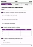Vorschau - Arbeitsblätter - Basisscreening Satzglieder Deutsch Klasse 5–6 - Seite 2