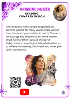 Vista previa - Unidades / Secuencias / Situaciones de Aprendizaje - KATHRINE SWITZER Reading Comprehension - página 3
