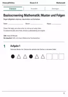 Vorschau - Arbeitsblätter - Mathematik Basisscreening Minibundle Klasse 5–6 - Seite 1
