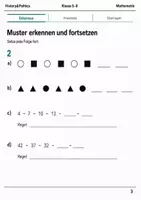 Vorschau - Arbeitsblätter - Mathematik Basisscreening Minibundle Klasse 5–6 - Seite 3