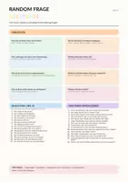 Vorschau - Anderer Materialtyp - Random Fragen zum Unterrichtseinstieg - Deckblatt