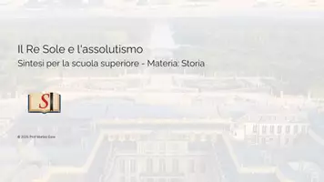 anteprima - Presentazioni / Lavagne - Il regno di Luigi XIV e l'assolutismo - Pagina di copertina