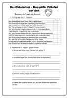 Vorschau - Stundenentwürfe - Sachtext zum Oktoberfest mit Aufgaben - Leseverständnis - Seite 3