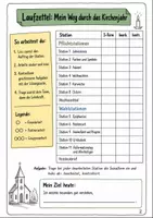 Vorschau - Arbeitsblätter - Christliche Feste im Kirchenjahr Klasse 5 -6 Stationenlernen Religion - Seite 1