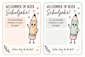 Vorschau - Bildkarten - Kleine Freude zum Schuljahresbeginn für Klein&Groß - Seite 1
