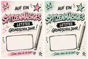 Vorschau - Bildkarten - Kleine Freude zum Schuljahresbeginn für Klein&Groß - Deckblatt