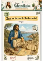 Vorschau - Stationenlernen - Jesus von Nazareth Klasse 5 -6 Forscherheft Religion - Deckblatt