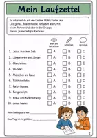 Vorschau - Arbeitsblätter - Jesus Leben und Botschaft Klasse 5 -6 Kartenset für Religion - Seite 1