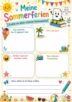 Vorschau - selbst erstellte Cliparts/Grafiken - Schulstart - Mitmachheft mit Ferienbingo - Seite 1