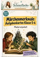 Vorschau - Arbeitsblätter - Märchenmerkmale Klasse 5 -6 Kreatives Schreiben üben - Deckblatt