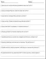 Aperçu - Préparation de séance / Séance complète - Guide du film: Vaiana (2016) Questions, Activités, Réponses. - Page 1
