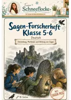 Vorschau - Unterrichtsreihen - Sagen-Forscherheft Klasse 5 -6 Merkmale und eigene Sage - Deckblatt