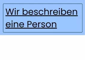 Vorschau - Unterrichtsreihen - Materialpaket zur Unterrichtseinheit Personenbeschreibung - Seite 1