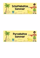 Vorschau - Arbeitsblätter - Purzelsätze Schüttelsätze Sommer - zweifach differenziert - Seite 1