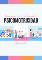 Vista previa - Tarjetas / Manipulativos - RECOPILACIÓN DE 20 ACTIVIDADES DE PSICOMOTRICIDAD - página 1