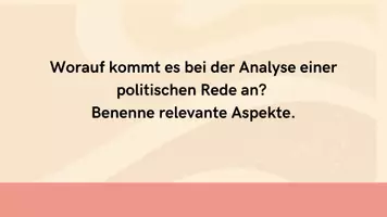 Vorschau - Unterrichtsreihen - Die Redeanalyse systematisch erarbeiten - Seite 2