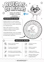 Vista previa - Unidades / Secuencias / Situaciones de Aprendizaje - RUEDAS DE LETRAS. BUSCA LAS LETRAS Y ESCRIBE LA PALABRA - página 2