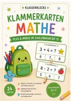 Vorschau - Anderer Materialtyp - Klammerkarten Addition/Subtraktion Zahlenraum bis 10 - Deckblatt