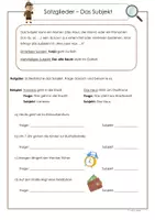 Vorschau - Arbeitsblätter - Satzglieder - Seite 2