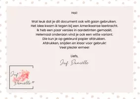 Voorbeeld - Snelheidsboete Kaartjes | Aardetinten | Juf Variant - Pagina 2