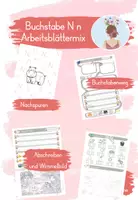 Vorschau - Arbeitsblätter - Laut N - Arbeitsblättermix Klasse 1 - Deckblatt
