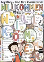 Vorschau - Poster - Willkommensdeko / Klassenzimmer - Poster Klassenlehrer / Growth Mindset Begrüßungen Willkommen Türdeko Schuljahresanfang - Deckblatt