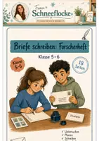 Vorschau - Arbeitsblätter - Briefe Klasse 6 Persönliche und sachliche Briefe Klasse 5 - Deckblatt