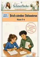 Vorschau - Arbeitsblätter - Briefe schreiben Klasse 5 -6 Persönliche und sachliche Briefe - Deckblatt
