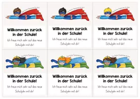 Vorschau - Poster - Willkommensgruß neues Schuljahr - 3 Versionen - Seite 1