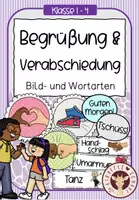 Vorschau - Poster - Begrüßung & Verabschiedung in der Grundschule – Türschilder mit 13 Begrüßungsformen - Deckblatt