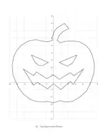 Vorschau - Arbeitsblätter - Jack-o'-Lantern im Koordinatensystem zeichnen - Seite 3