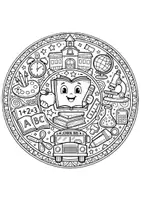 Vorschau - Mal- und Bastelvorlagen - Ausmalbilder, Mandalas zum Schulstart - Seite 3