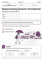 Vorschau - Arbeitsblätter - Basisscreening Deutsch Grammatik Bundle Klasse 5–6 - Seite 1