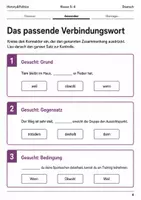 Vorschau - Arbeitsblätter - Basisscreening Konnektoren Deutsch Klasse 5–6 - Seite 3